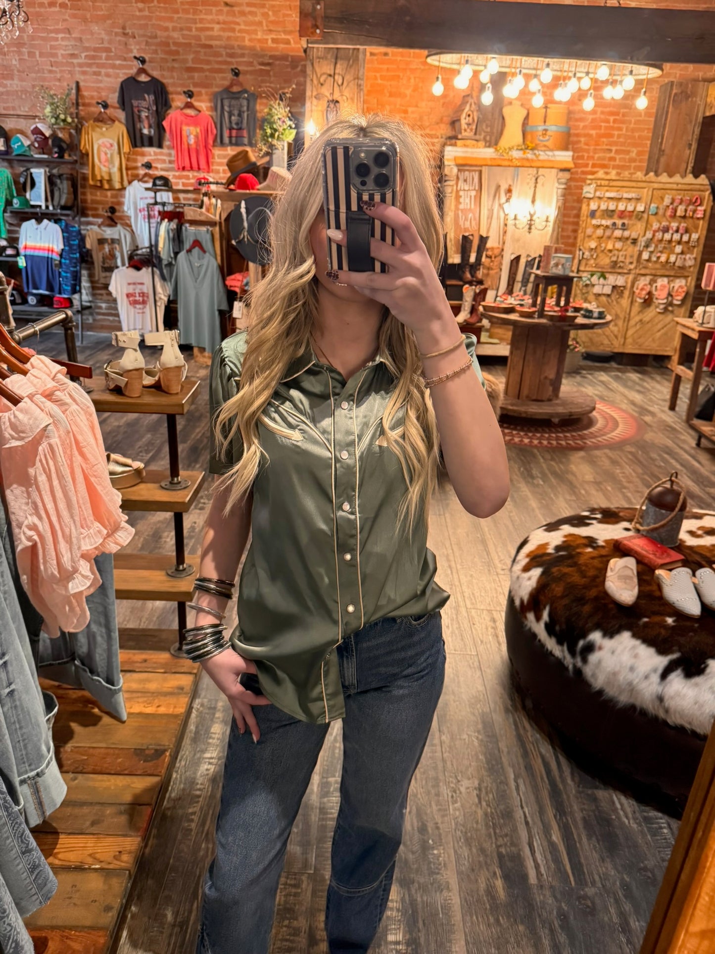 Howdy Hanny Sage Top