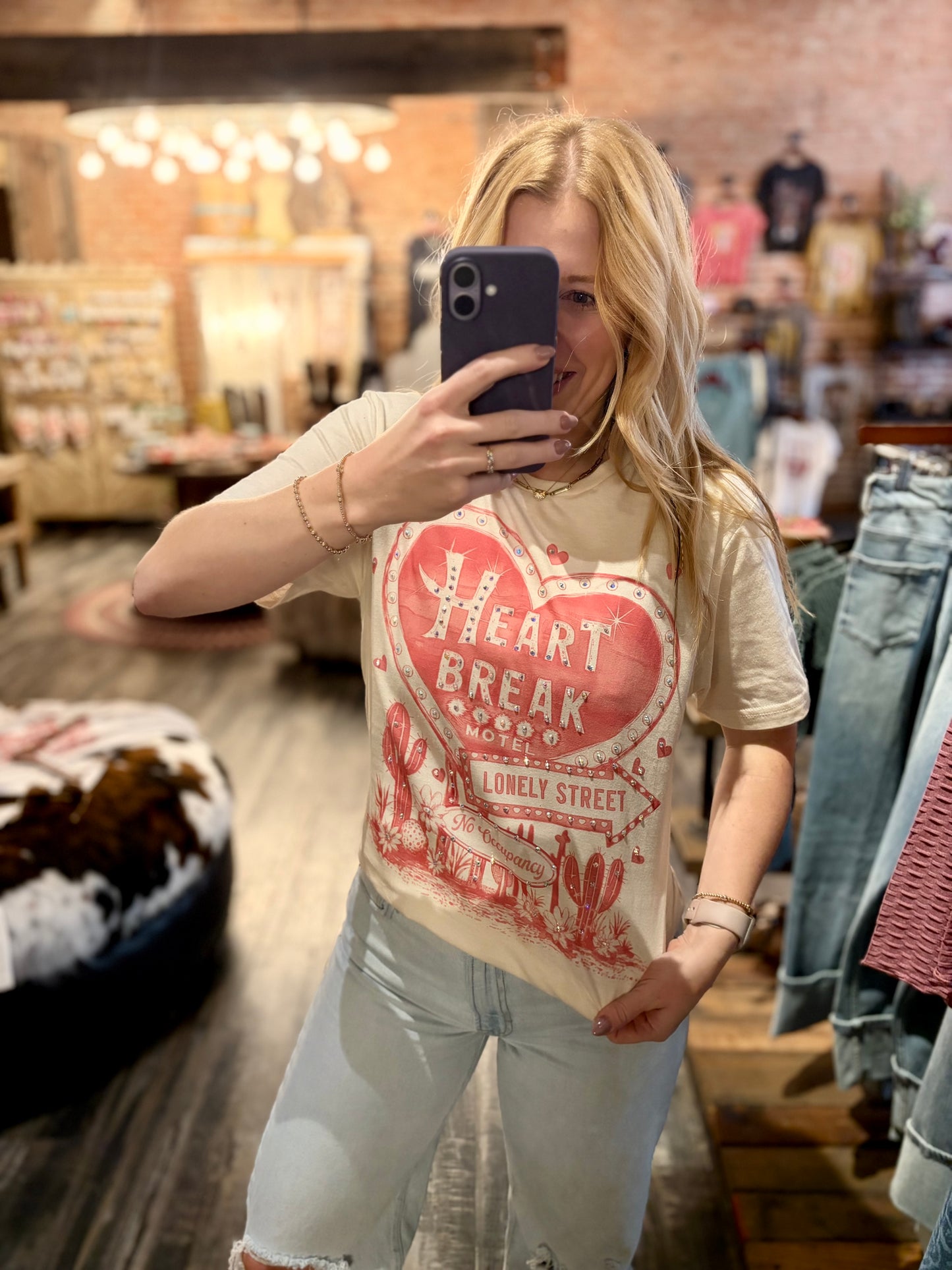 Heartbreak Hotel Bling Tee