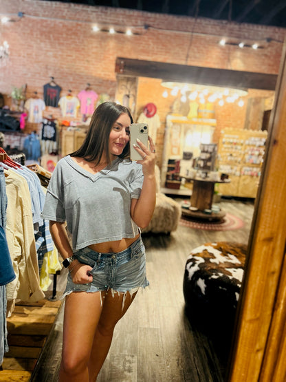 Roxy Pocket V-Neck