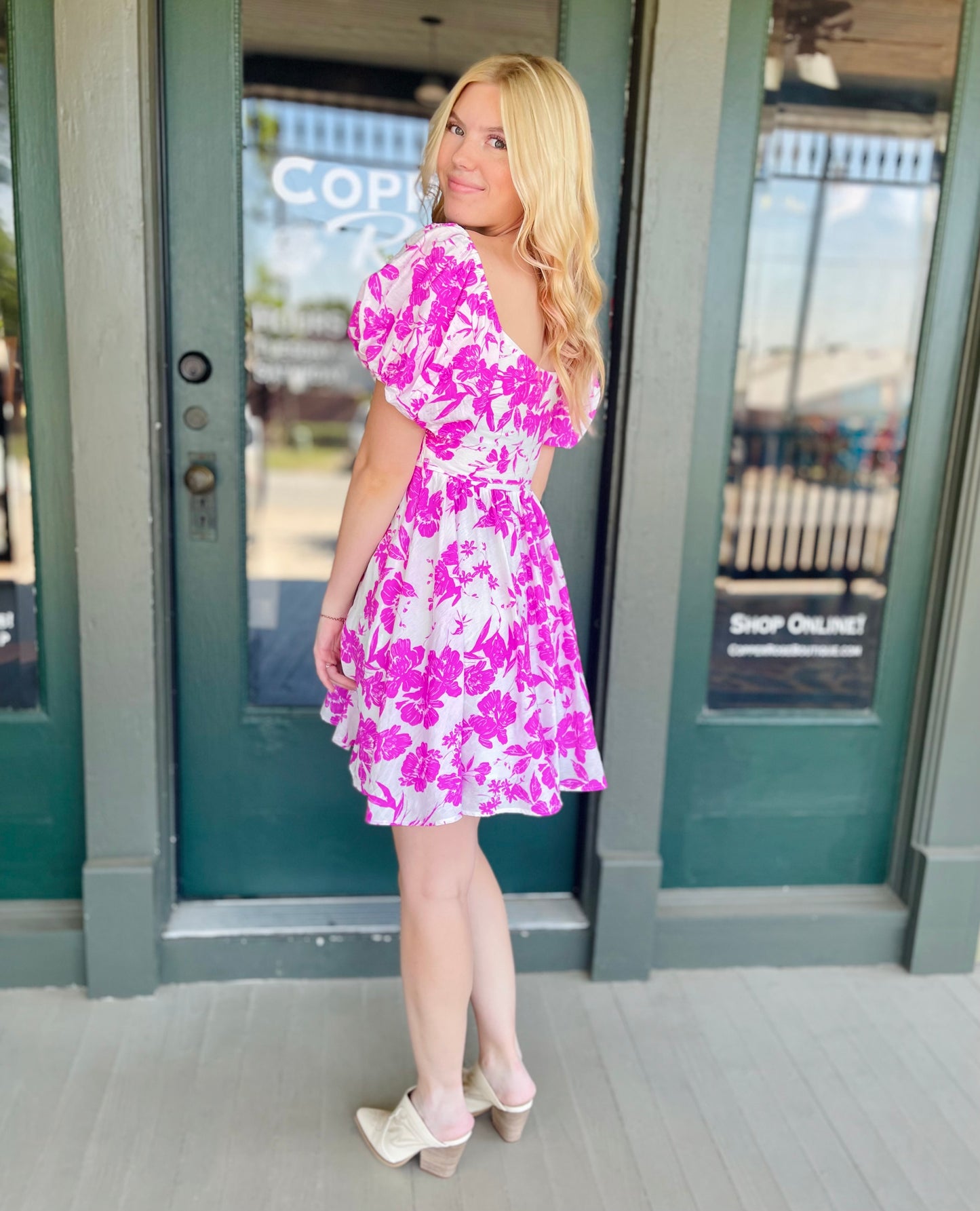 Elsie Blooming Puff Sleeve Dress