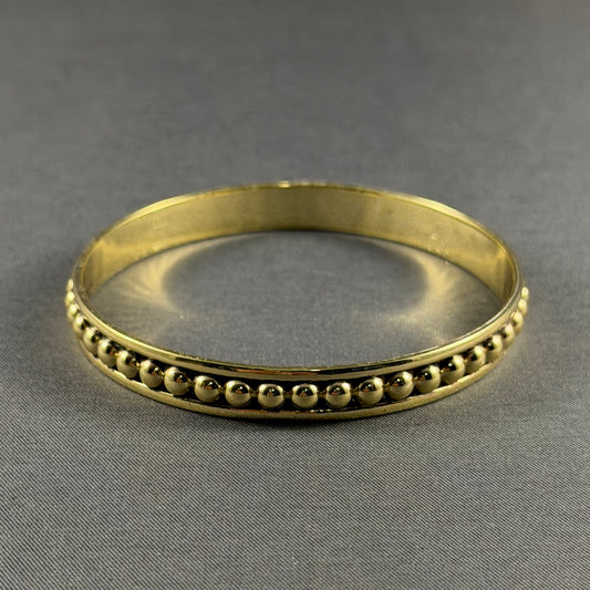 4MM Ball Bangle Gold Bracelet