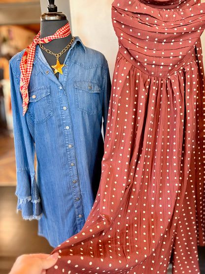 Merlot Dottie Dress