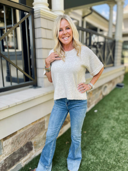 Crisp Oatmeal Sweater