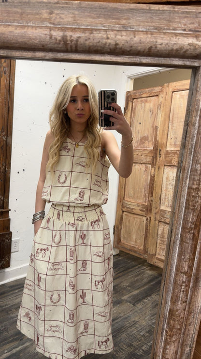 Ella Midi Skirt & Top Set