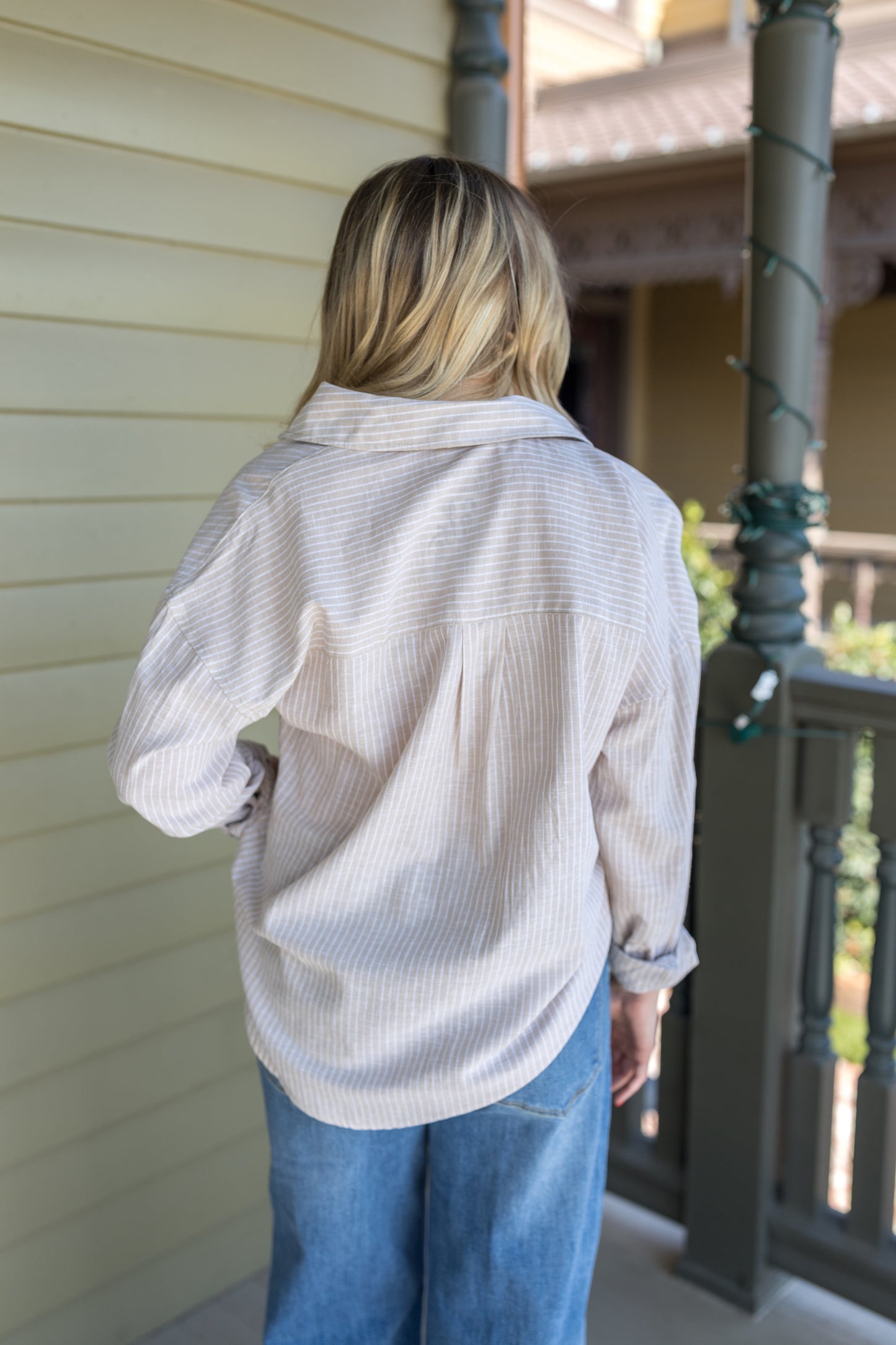 Linen The Necessary Button Down