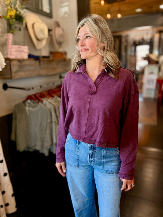 Mulberry Crop Pullover