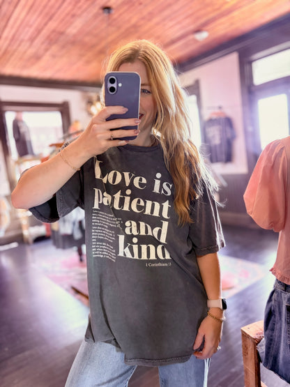 Love Is Oversized Graphic Tee