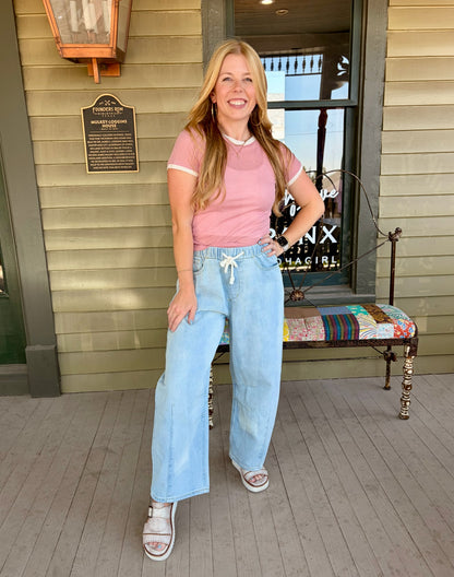 Blush Ringer Tee