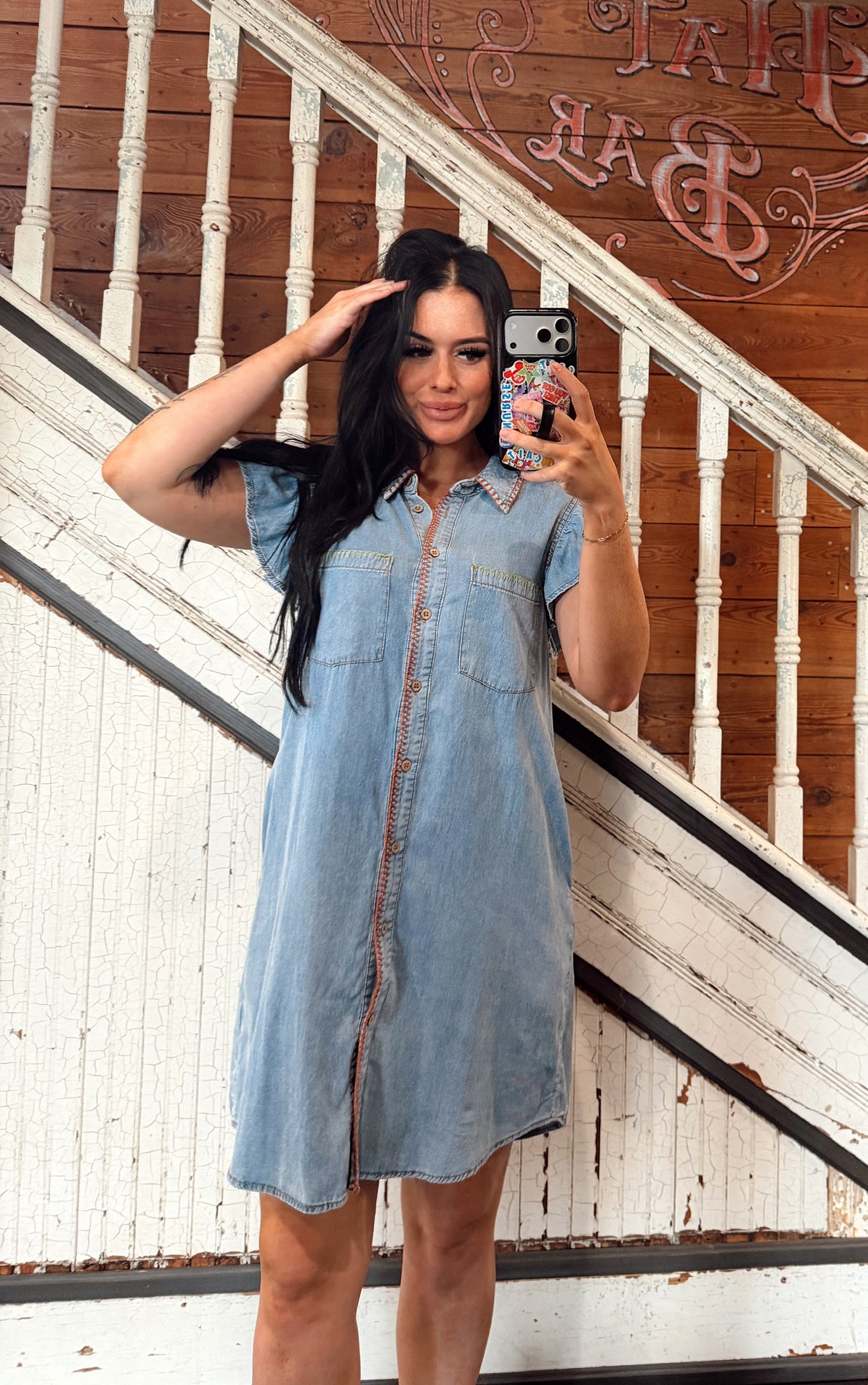 Sunset Denim Dress