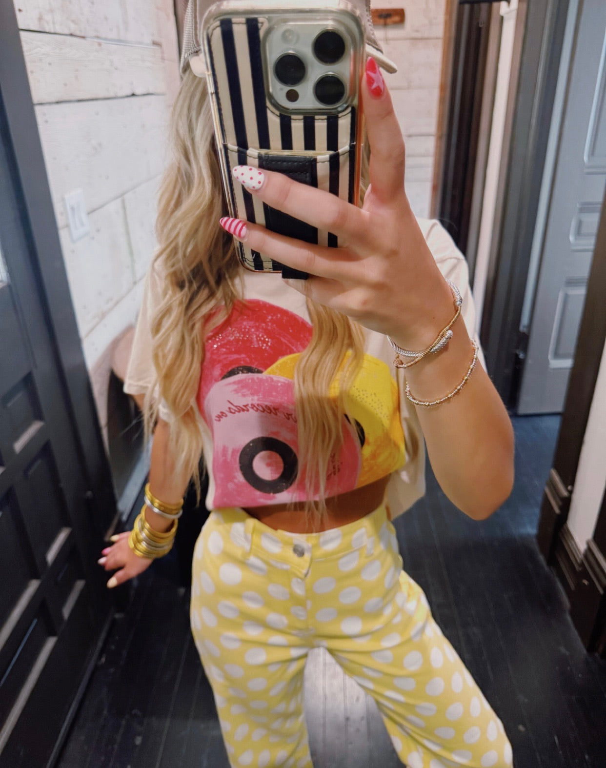 Daisy Dot Denim