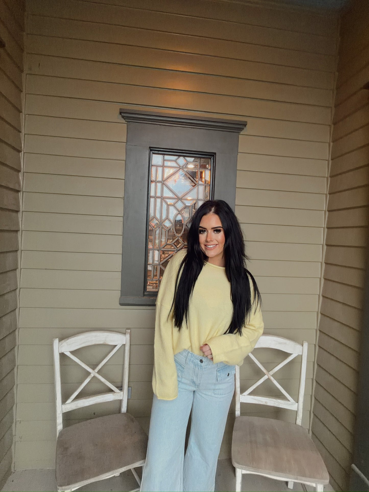 LA Striped Cuff Jeans