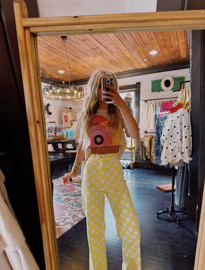 Daisy Dot Denim