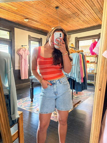 Waveberry Longer Denim Shorts