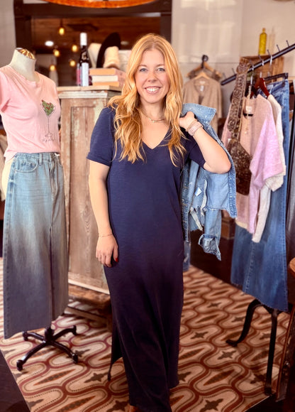 Navy Tee Dress