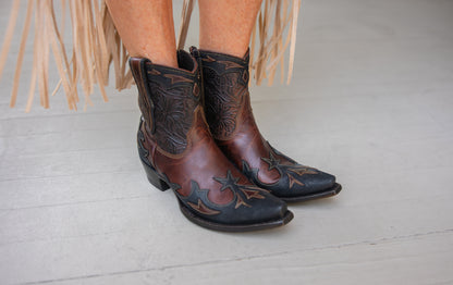 Giant Cognac Bootie by Old Gringo