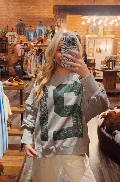 Faded Varsity Pullover