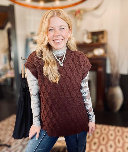 Cappuccino Sleeveless Sweater