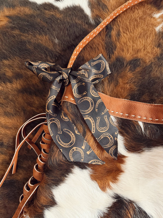 Black Silk Twilly Scarf