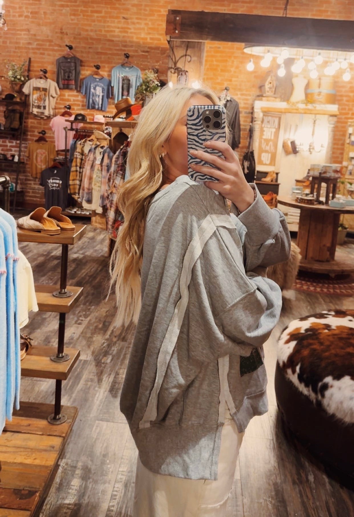 Faded Varsity Pullover