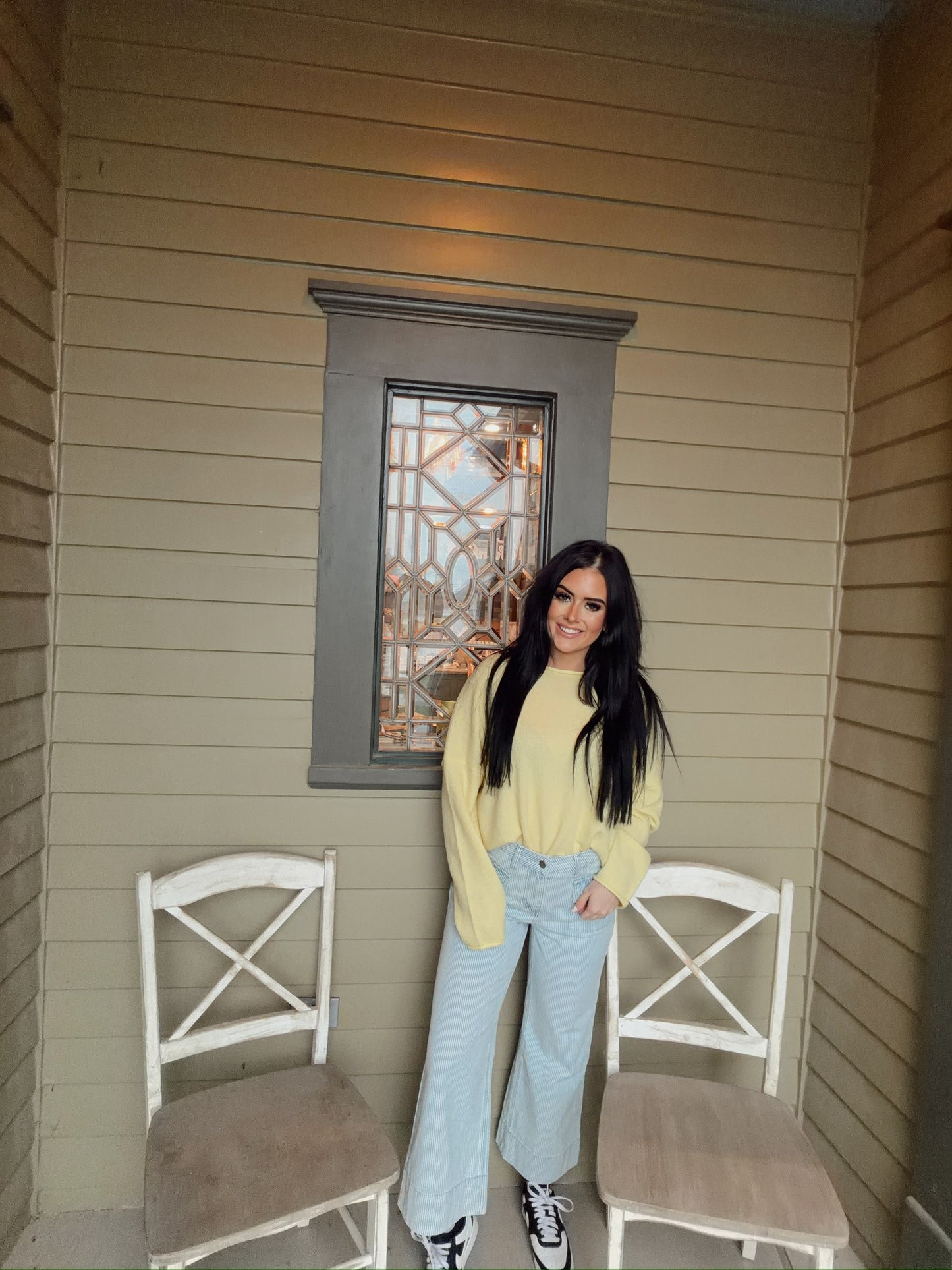 LA Striped Cuff Jeans