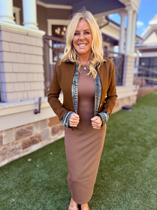 Mix It Up Fall Brown Jacket