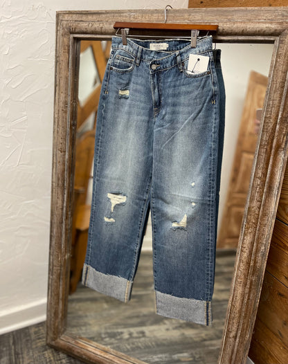 Crossover Distressed Dad Jean