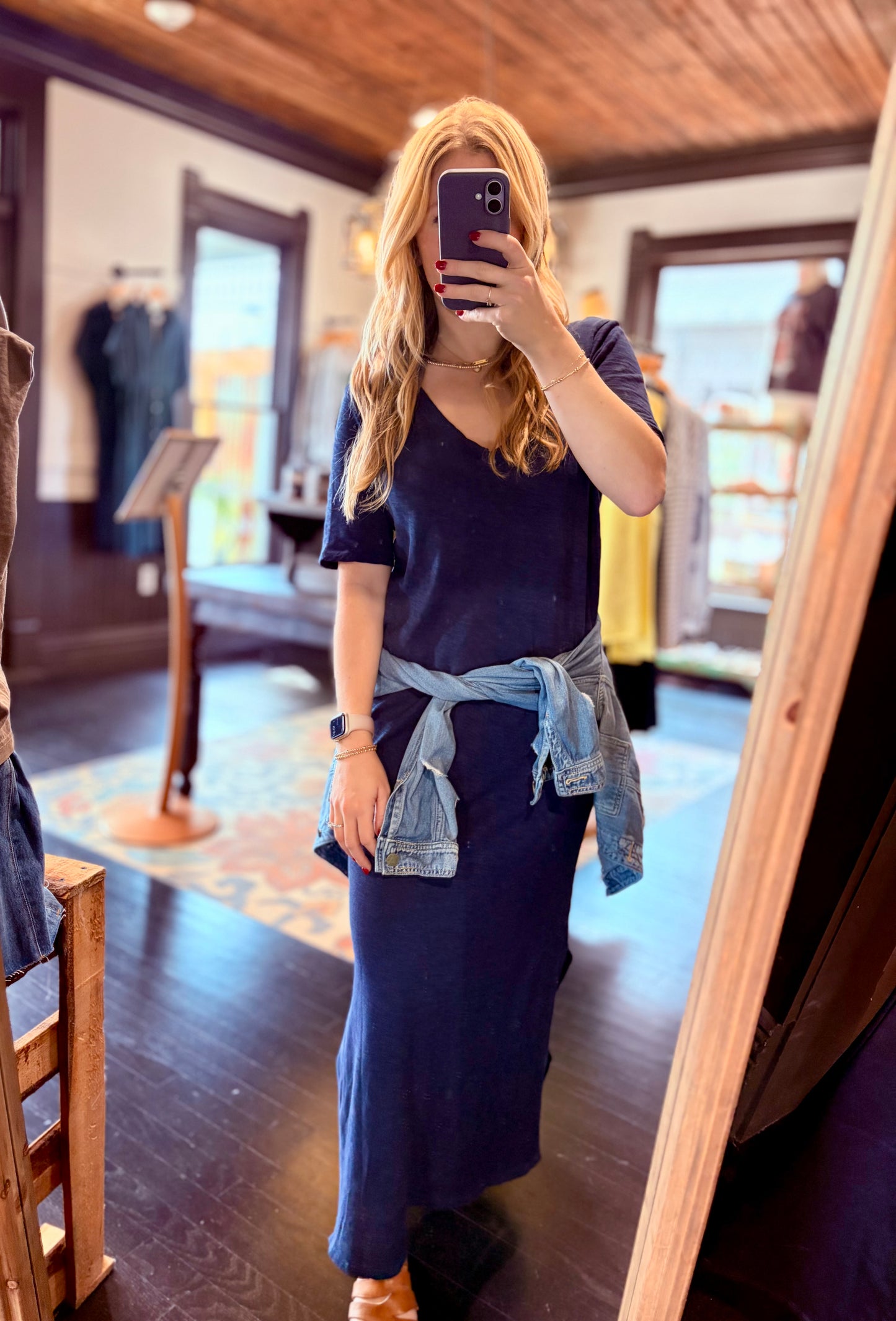 Navy Tee Dress