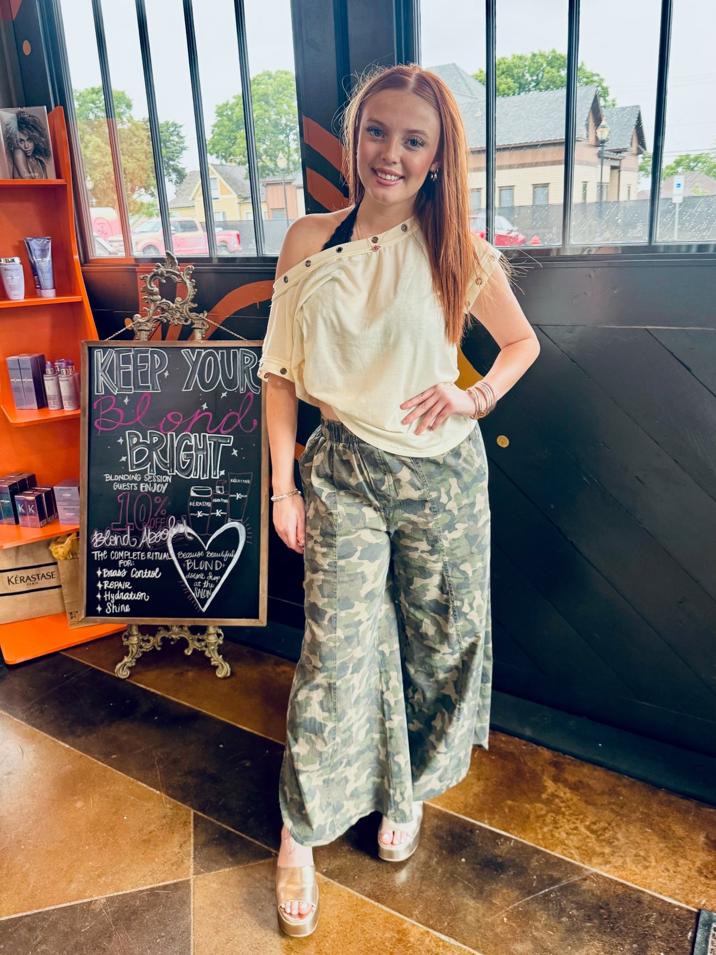 Tulip Camo Relaxed Jean