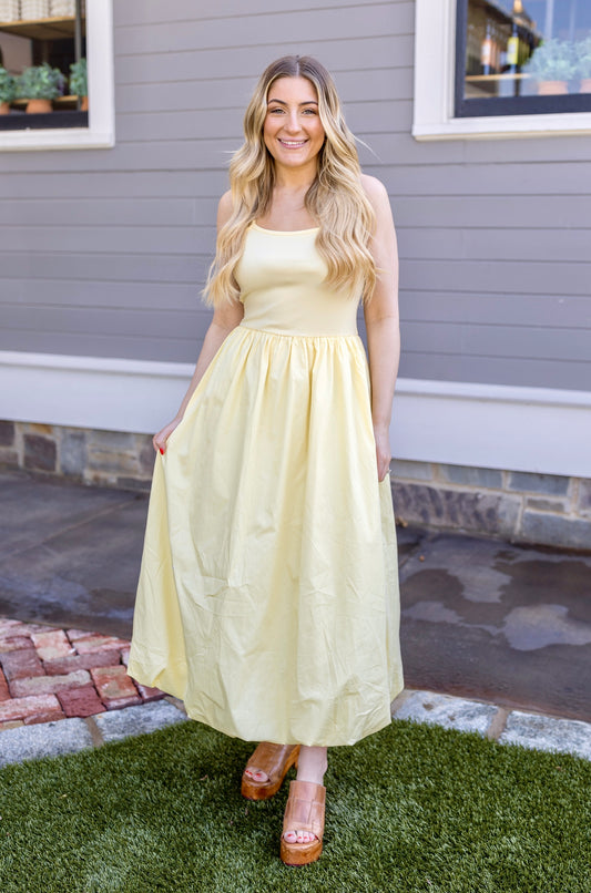 Sunshine Bubble Midi Dress