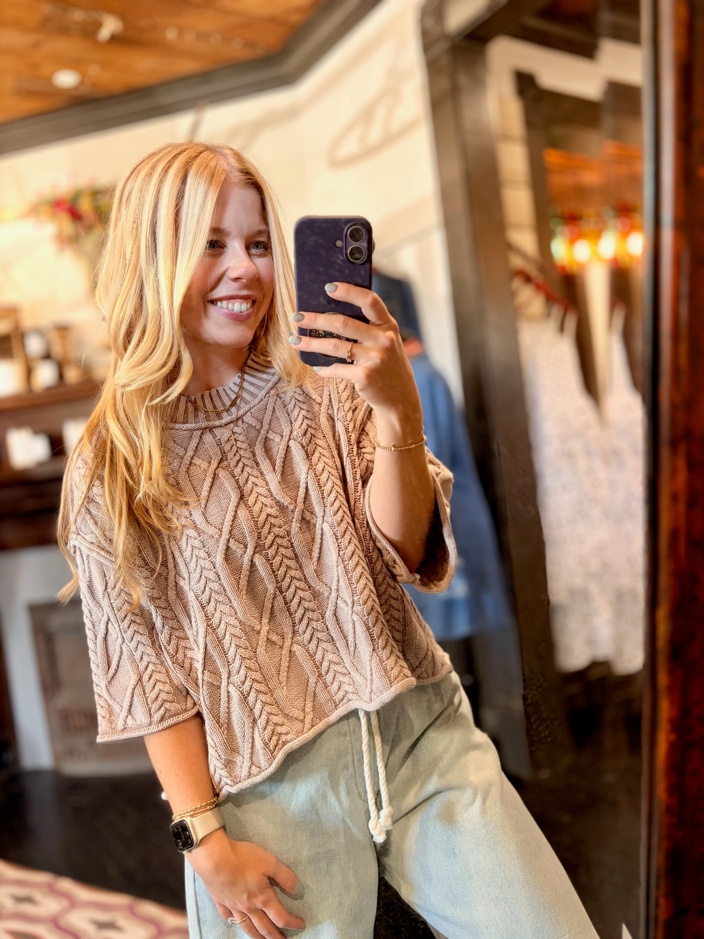 Cable Knit Cutie Sweater