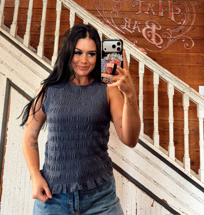 Muse Navy Top