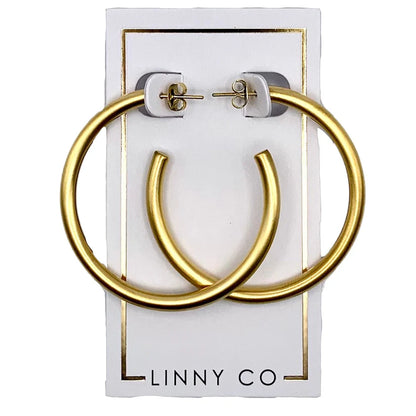 Waterproof Gold Hoops