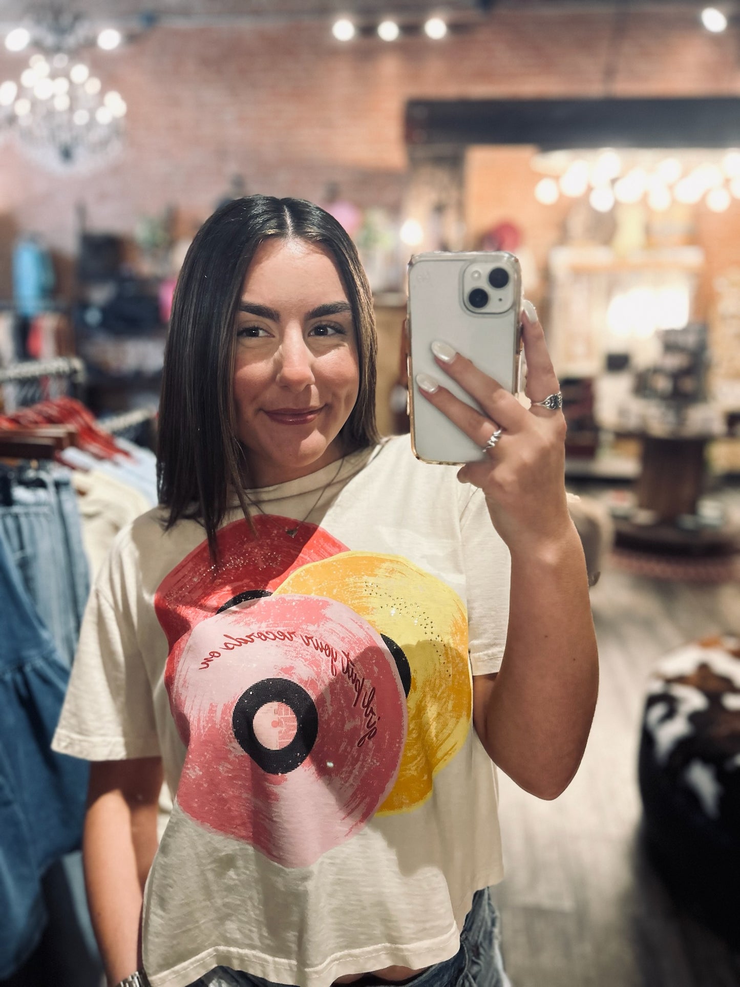 Girl Put Your Records On Tee