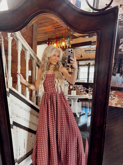 Merlot Dottie Dress