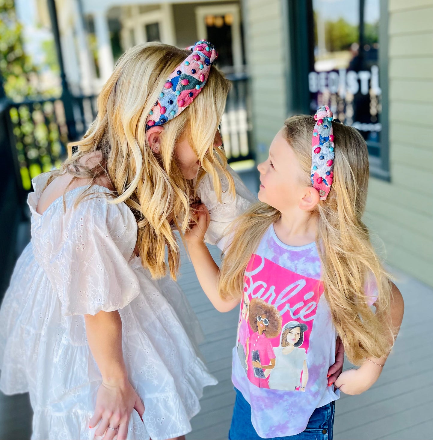 Embellished Floral Knot Headband