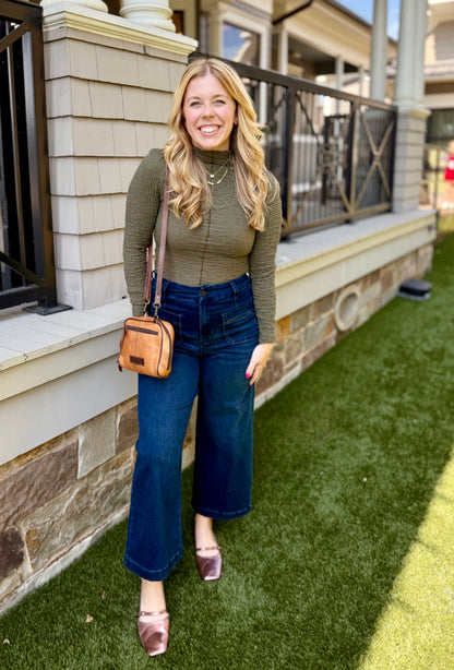 Dark Knight Wide Leg Jean