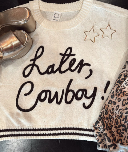 Later Cowboy Sweater Top
