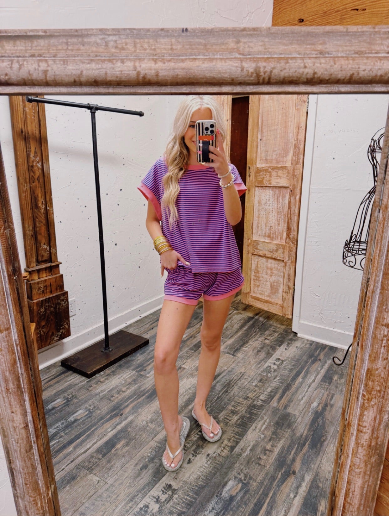 Bubblegum Stripe Lounge Set