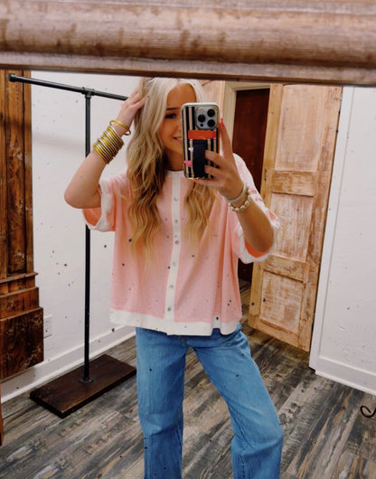 Blush Dottie Top