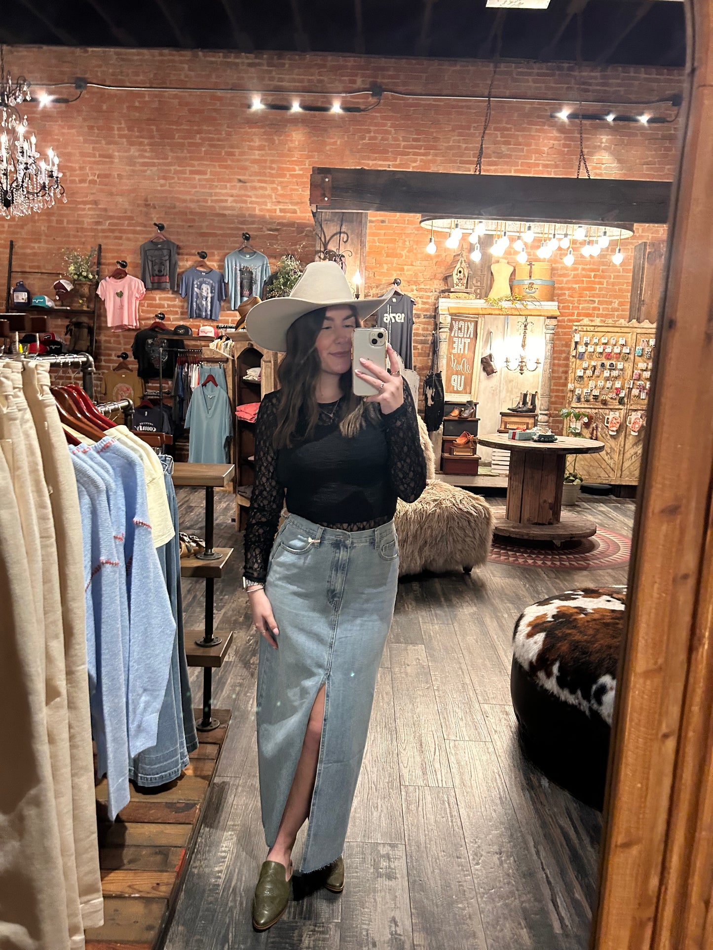 Thrill Ride Denim Skirt