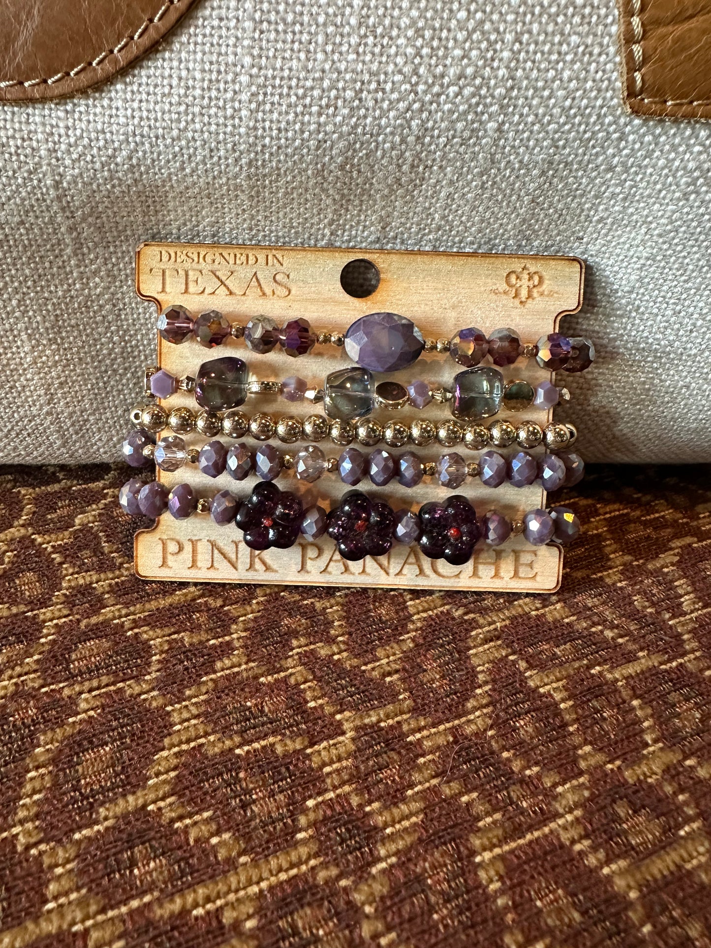 Purple & Gold Bracelet