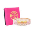 Petal Pink Three Queens All Weather Bangles Set of 3