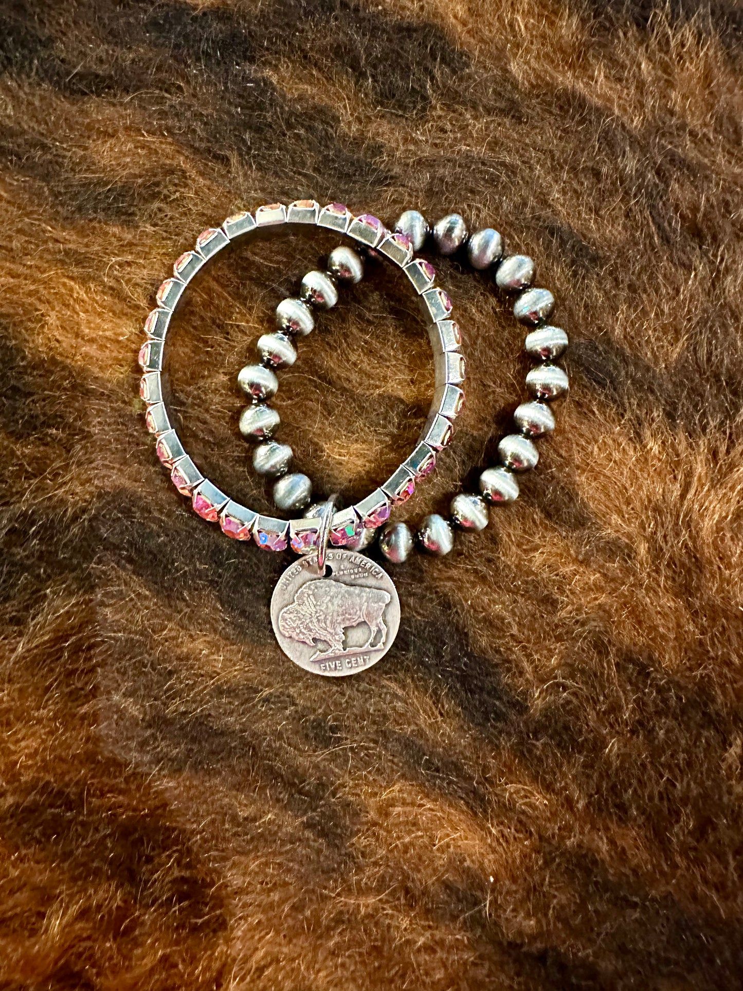 Two-Strand Coin Bracelet