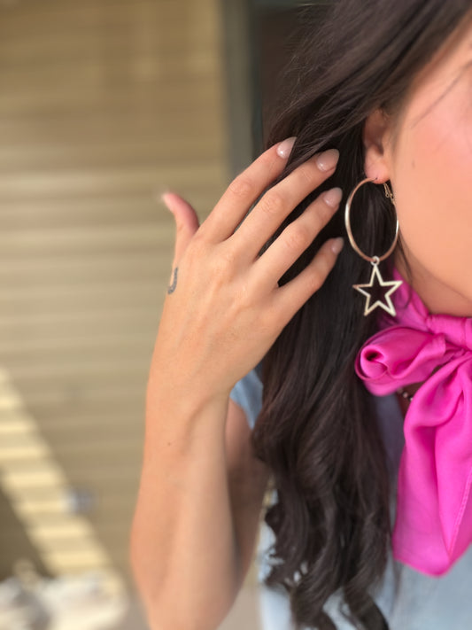 Silver Small Star Earrings