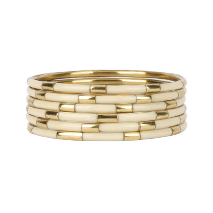 Ivory Veda Bangles by BuDhaGirl