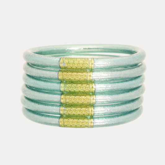 Mint BuDhaGirl All Weather Bangle Set (Set of 6)