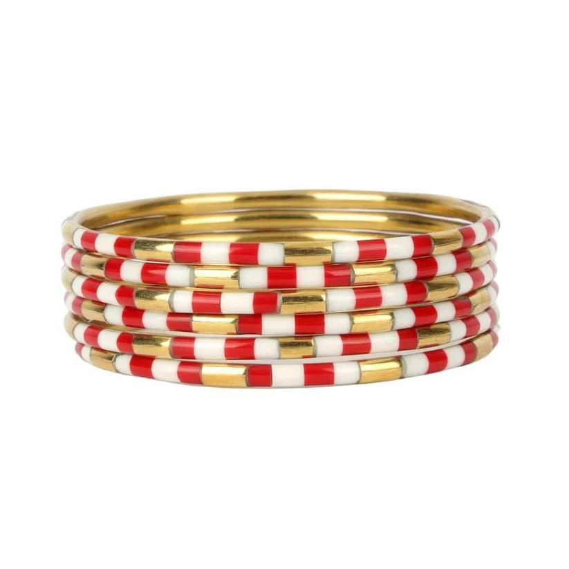 BuDhaGirl Veda Bangles Red