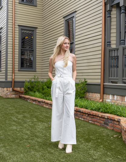 Spring Cream Jumpsuit
