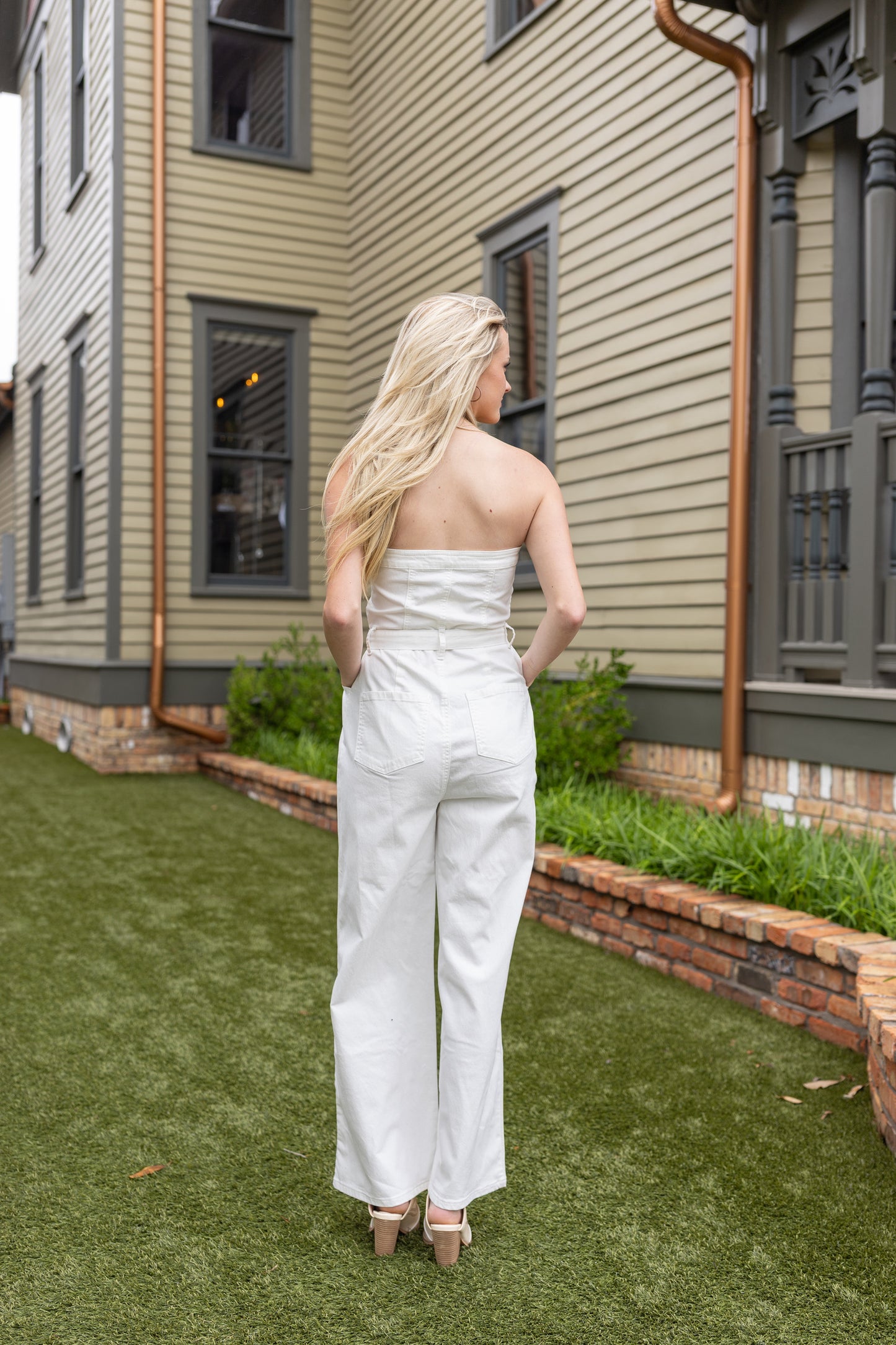 Spring Cream Jumpsuit