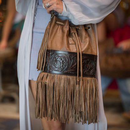 STS Boho Cowgirl Bucket Bag